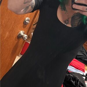 Black Short Sleeve Dress